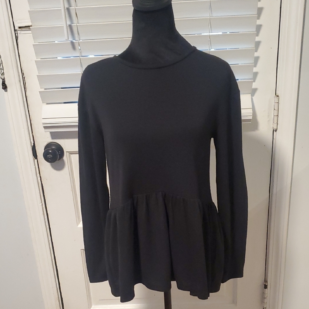 Loft Black Women's Long Sleeve Top